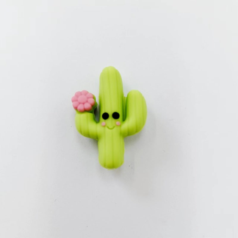 Wholesale 10pcs 3D Silicone Potted Beads